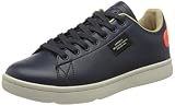 Suela: tela Superdry Vintage Tennis Trainer, Zapatillas Hombre, Navy/Orange, 40 EU