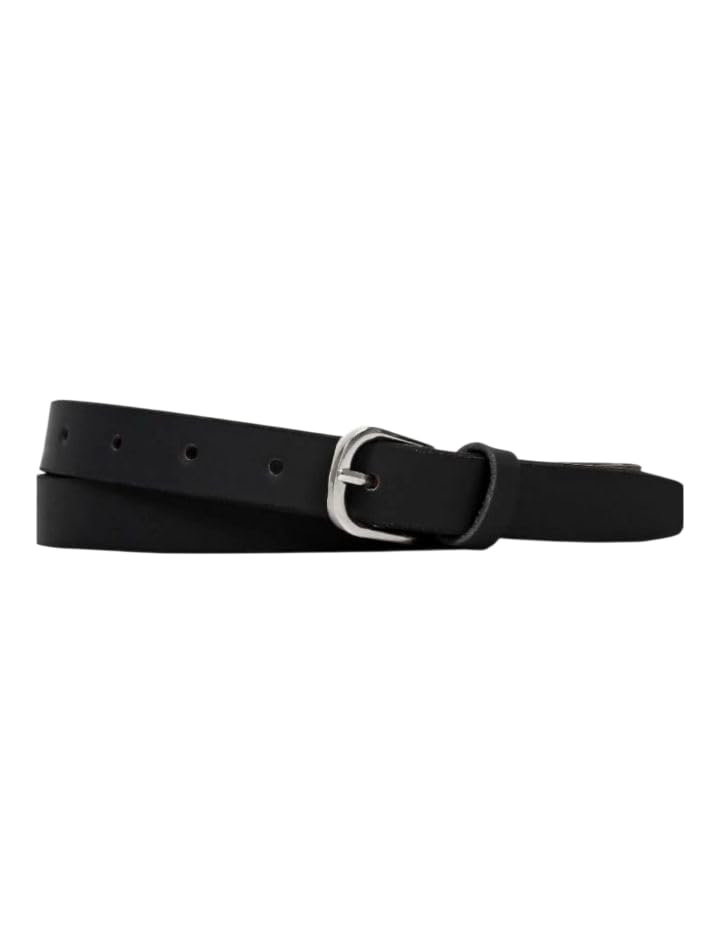 Women's PU Leather Belt, Formal and Casual Wear, Black, Free Size up to 91 cm Waist