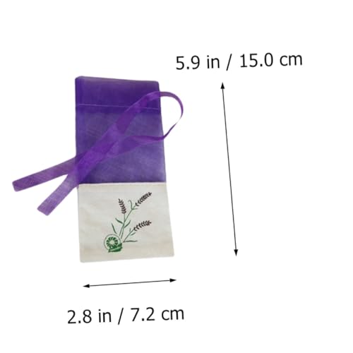 Alipis 12pcs bolsas de sachet lavanda con cordón organizador miniatura 2