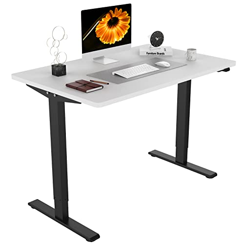 SANODESK Electric Standing Desk 48 x 30 Inches, Height Adjustable Stand Up Desk w/2-Button Controller, Ergonomic Computer Desk for Home Office, Black Frame + White Tabletop SANODESK Electric Standing Desk 48 x 30 Inches, Height Adjustable Stand Up Desk w/2-Button Controller, Ergonomic Computer Desk for Home Office, Black Frame + White Tabletop
