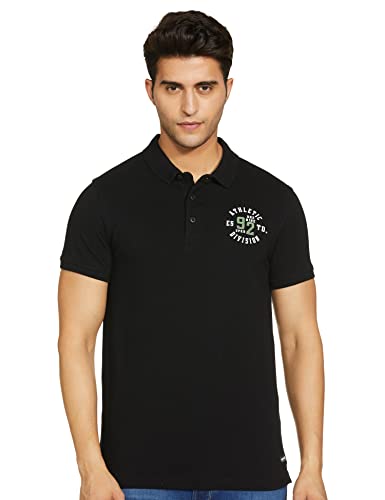Image of Spykar Men's Cotton Solid Slim Fit T-Shirt