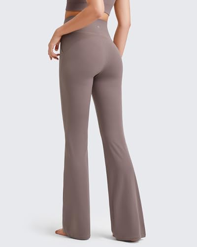 Image of G4Free BareFeel Yoga Pants Women High Waisted Flared Leggings with Pockets Soft Casual Flare Pants 29 inch /31 inch /33 inch