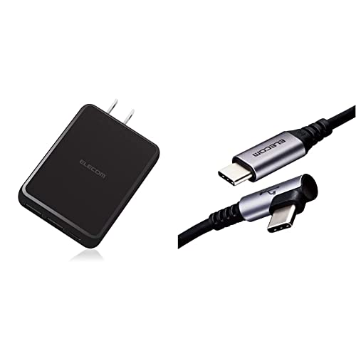Amazon | 【C-C L字ケーブルセット】 エレコム USB コンセント 充電器