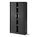 Rollladenschrank Aktenschrank Büroschrank mi Rolltüren Metall Pulverbeschichtung 4 Einlegeböden 185 cm x 90 cm x 45 cm Anthrazit
