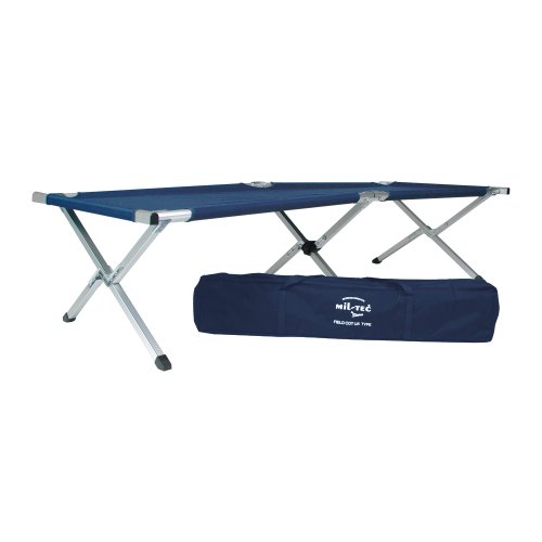 Mil-Tec bed-14402003 Folding Bed, Einheitsgroße, Blue