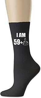 I Am 59 Plus 1 Funny 60th Birthday Men's Pack Crew Socks Tube