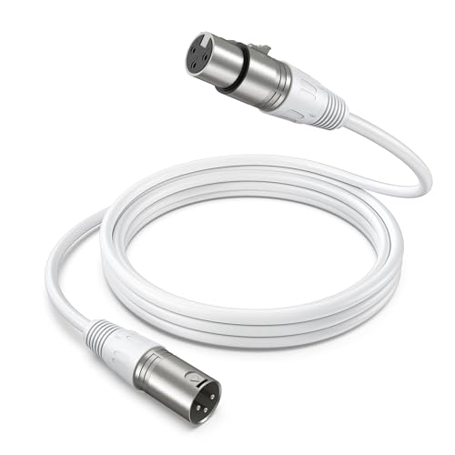 Image of FIFINE XLR Cable, 5.9ft Balanced 3-Pin Microphone Cable for Home Studio Recording,Male to Female XLR Cord for Microphone,Aduio Interface,Streaming-L9CW