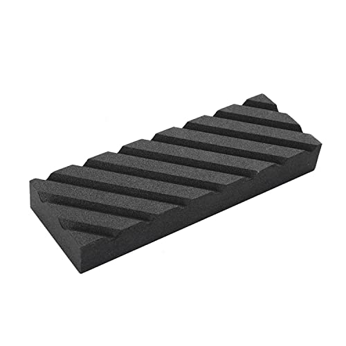 WOCHOLL Flattening Stone with Grooves and Grit Grooves for Re Levelling Any Whet stones Oil Stones Waterstones (7.1x2.4x1in)