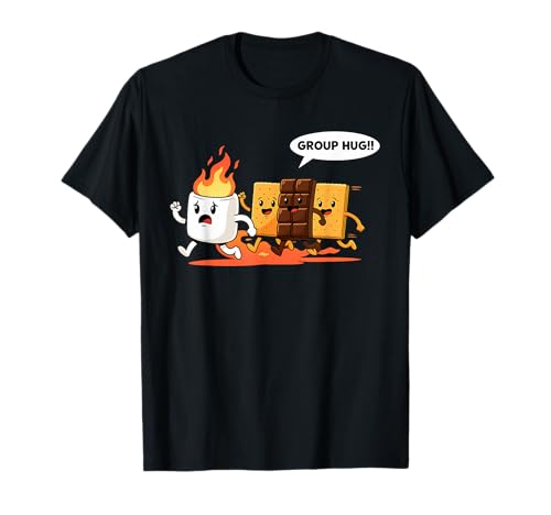 Group Hug Marshmallow Smores Funny Camping Outdoor T-Shirt