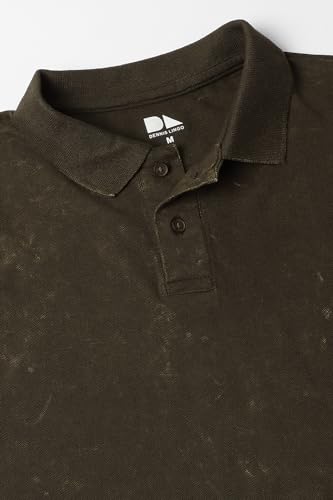 Image of Dennis Lingo Men's Cotton Printed Slim Fit Button-Down Short Sleeve Polo Tshirt
