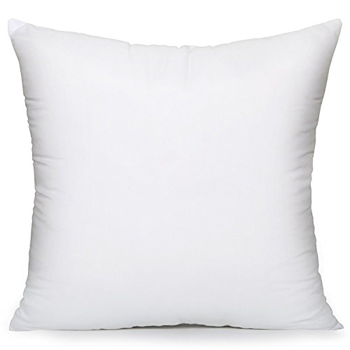 Acanva Hypoallergenic Pillow Insert Form Cushion Sham, Square, 26