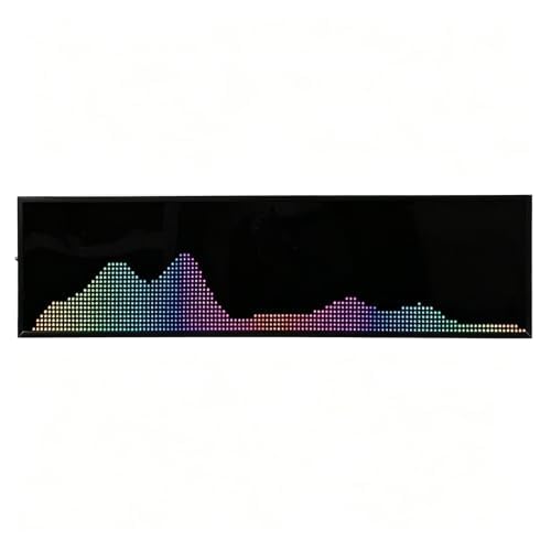 Indicador De Espectro Musical Led, Analizador De Espectro Led Dinámico, con 36 Estilos De Visualización, 4 Rangos De Frecuencia, Control por Voz + Control De Línea, Entrada De Señal De Audio De