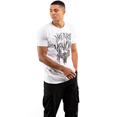 Cotton Soul Venom Marvel We are Venom - Camiseta para hombre, blanco, M