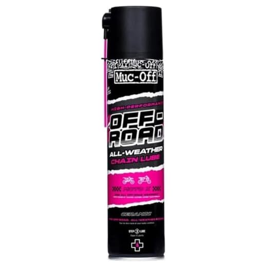 Muc-Off Off-Road Motorcycle Chain Lube, 13.5 fl oz - Motorcycle Chain Lubricant, Chain Wax for All Conditions - Chain Oil for Motocross, MX, Dirt Bike