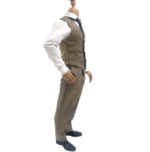 Gilet marron figurine 1/6 pour diorama et photographie miniature AMITD 30cm