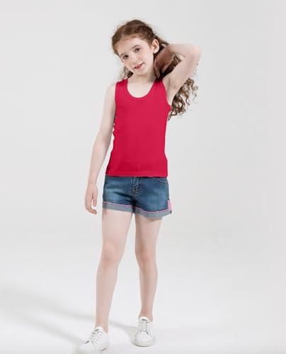 Phedrew 6 Pcs Kids Soft Undershirt Tank Tops Cotton Undershirt Sleeveless Shirts for Girls Boys Unisex4