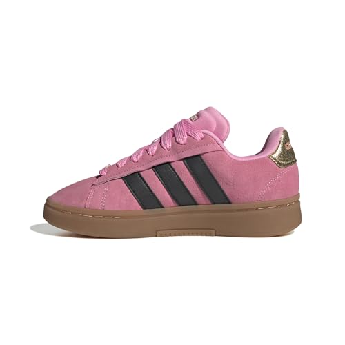 adidas Women's Grand Court Alpha 00s Trainers, Bliss Pink Black Gold Metallic, 5 UK