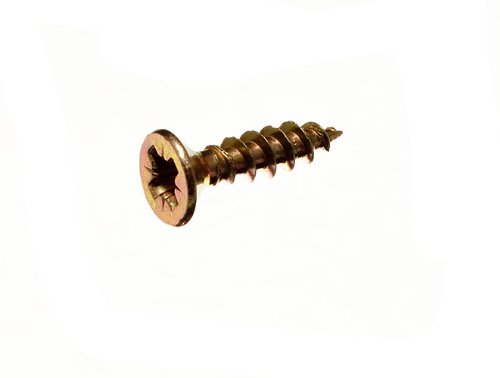 Vis de fixation pour tableau à copeaux 3,5x16 cm en acier zingué jaune lot de 10000 pièces