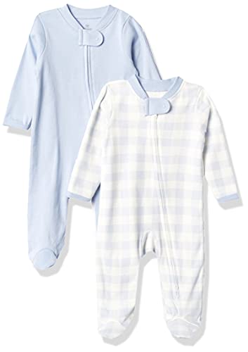 Image of HonestBaby Baby 2-Pack Organic Cotton Footed Pajama Sleep & Play