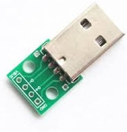 Techtonics USB Male to 2.54mm Breakout Board with Direct 4P Adapter Board