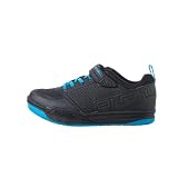 O'Neal | Zapatilla de Bicicleta | Mountain Bike MTB DH FR Downhill Freeride | Placa de Pedal SPD Compatible, Duradera y Ligera PU, Ventilación | Zapatilla SPD Flow | Adultos | Negro Azul | Talla 37
