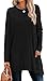 XIEERDUO Plus Size Tops for Women Fall Fashion 2025 Dressy Casual Long Sleeve Shirts for Women High Low Tunic Tops with Pockets Black XXL