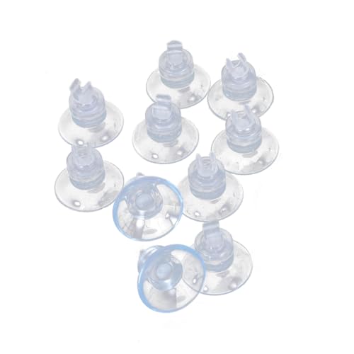ABOOFAN 10pièces Supports De Tuyaux Air Pour Aquarium Ventouses Fermes Clips Fixation Facile Accessoires Pompe Air Poisson Couleur Aléatoire