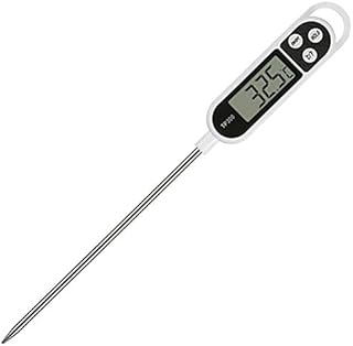 Cooking Thermometer,INRIGOROUS Digital Meat Thermometer with Instant Read,Long Probe,Auto Off,LCD Screen Kitchen Thermometers for BBQ, Meat, Sugar, Milk, Water, Jam, Grill (1)
