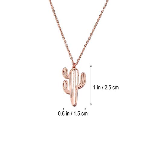 Colar com pingente de cacto da Amosfun