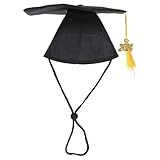 MOTHNUR ペット用卒業式キャップ タッセル付き調節紐 猫 犬の卒業帽子 写真撮影 パーティー装飾用