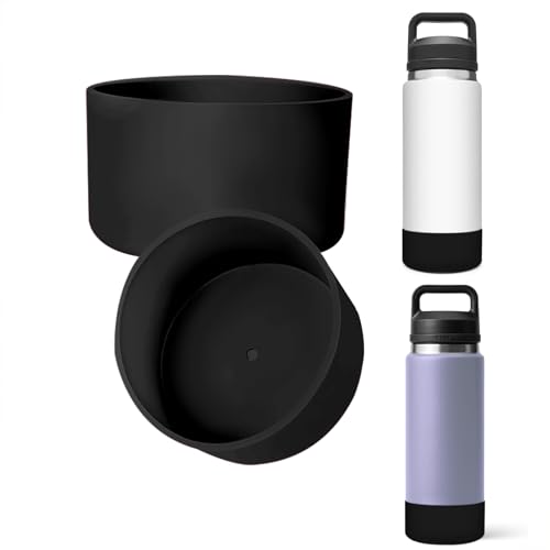 2Pcs Silicone Boot for YETI Rambler 26oz Bottle, Anti-Slip Sleeve Bottom Protector Accessories for YETI Rambler 26oz, BPA Free Silicone