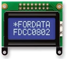 FORDATA FDCC0802C-NSWBBH-91LE LCD DISPLAY, 8X2, 3V, WHITE B/L