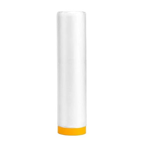 Healcity Cinta de enmascarar precintada y cortina para cubierta de pintura automotriz, papel de enmascaramiento surtido, cinta adhesiva automotriz,