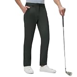 Golf Pants Men with 5 Pockets 30'/32'/34' Lightweight Quick Dry Stretch Work Dress Pants Casual Slacks for Men Dark Charcoal