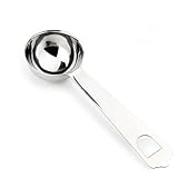 ARTSEWPLY Juego de 2 Cucharas Medidoras de Acero Inoxidable 304 20 Ml para Café y Fruta Cuchara para Frutas y Café Herramienta para Medir y Servir Cocina y Repostería