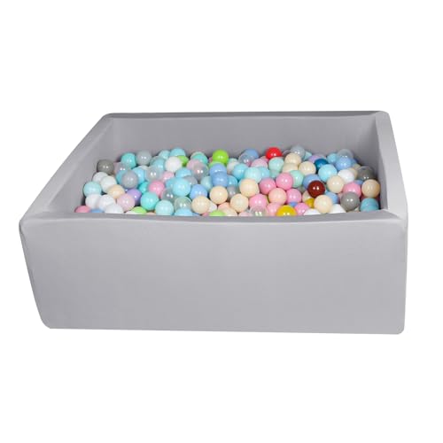 Foam Ball Pit for Kid, Kids Soft Ball Pit,Kiddie Balls PoolIdeal Gift Toys for Children, Rectangle, 40 Inch