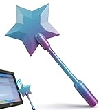 RhiVrillion 3D-Gedruckter Zauberstab für Kreditkarte & EC-Karte – Stern-Design Kreditkartenhülle für kontaktloses Bezahlen, Praktisches Accessoire für Unterwegs
