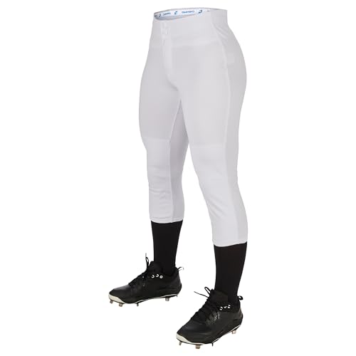 Pantalon de softball filles blanc pour les matchs et entraînements de baseball