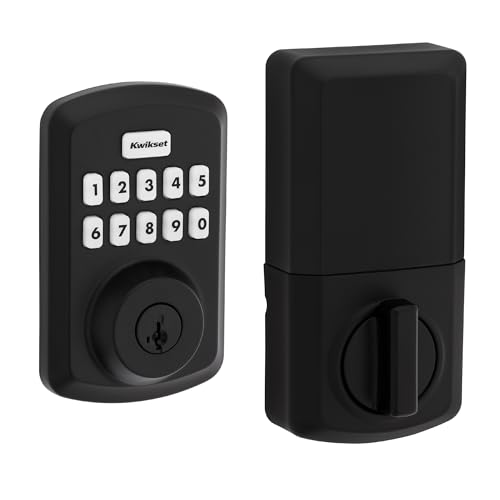 Kwikset Powerbolt 250 10-Button Keypad Matte Black...