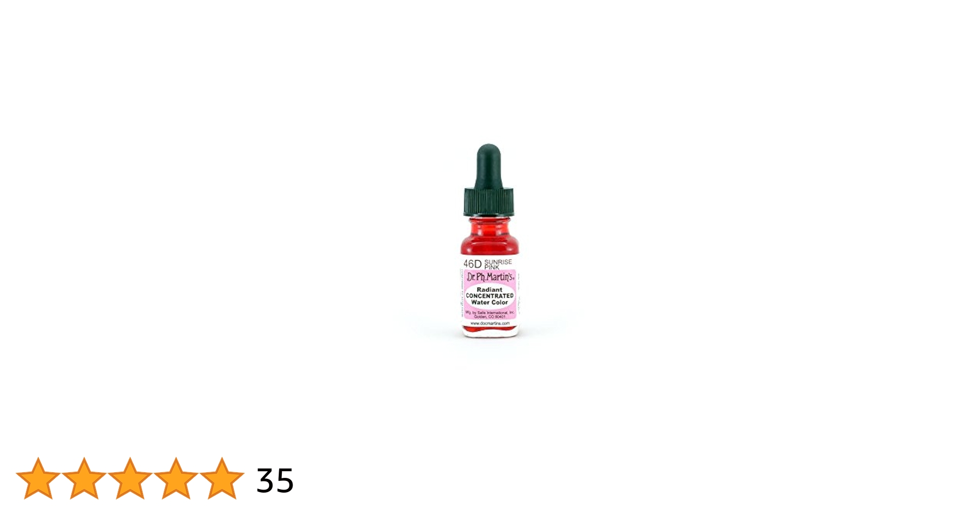 (未使用･未開封品)　Dr. Ph. Martin&#39;s Radiant Concentrated Water Color 0.5 oz Sunrise Pink (46D) 7z28pnb Amazon.com: Dr. Ph. Martin's Radiant Concentrated Water