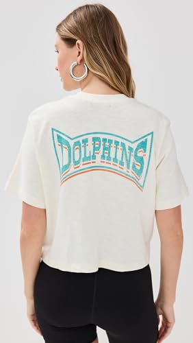 Women's Miami Dolphins Mock Neck Crop Tee3