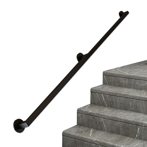 Rambarde d'escalier extérieure rampe de sécurité murale en S de 2,8 m