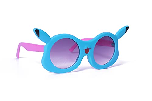 Image of Koochie-Koo Attractive Cool UV Protective Platic CuteFull Frame Sunglasses With Car Shaped Storage Box, Black Lense Stylish Sunglasses For Boys And Girls From 2-6 Years (Pack Of 1, Blue)