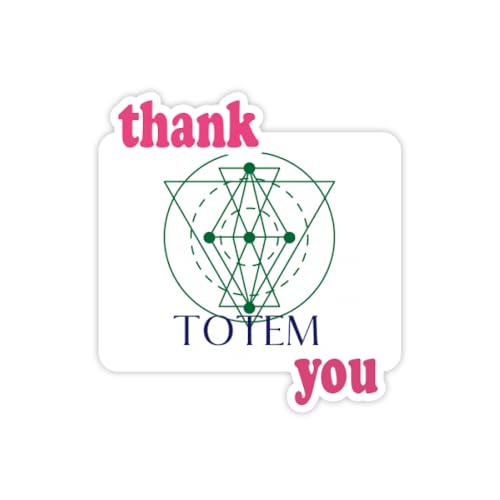 Line Totem Triangular Circle Thank You Pegatinas Cita Grateful