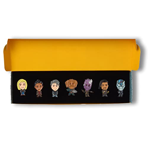 Eaglemoss Collections Doctor Who: Flux Pin Badge Box Set - Doctor Who Pin Badges Collection