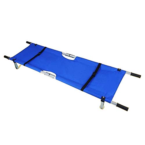 Civière portable pliable à roues pour évacuer un blessé sans effort à la maison ou au sport