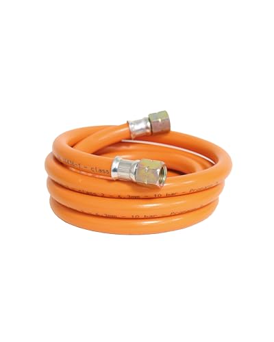 CFH Gasschlauch VS 150 – 1,5 m Ersatz- und Verlängerungsschlauch für LPG/Propan/Butan, G 1/4' LH, für Gasgrills, Campingkocher und Heizgeräte, DVGW-zertifiziert