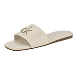 Calvin Klein Women's Yancie Sandal, Ivory 151, 9.5