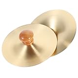 Abaodam Finger Cymbals Copper Mini Percussion Cymbals Pair 2.75 Inch Handheld Ethnic Musical Instrument for Dance Performance and Cultural Events