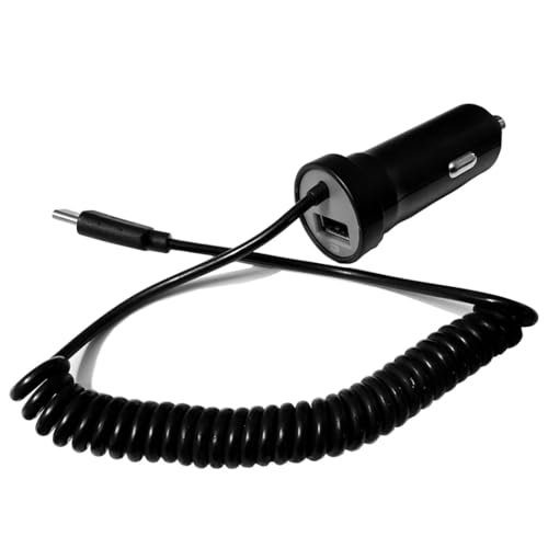 GAPlus Car Charger Black USB Type C/USB C 2100mAh (2.1 Amp) Compatible with Huawei Mate 20 Pro Lite/P20/P20 Lite Pro/P30/P30/P40 Lite Pro